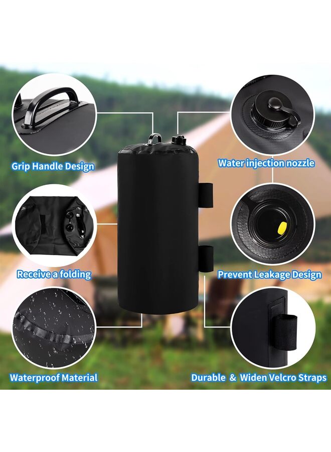 LAMAY 4PCS-Canopy Water Weight Bag Leg Weights for Pop Up Canopy, Tent, Gazebo, Black - Image 3